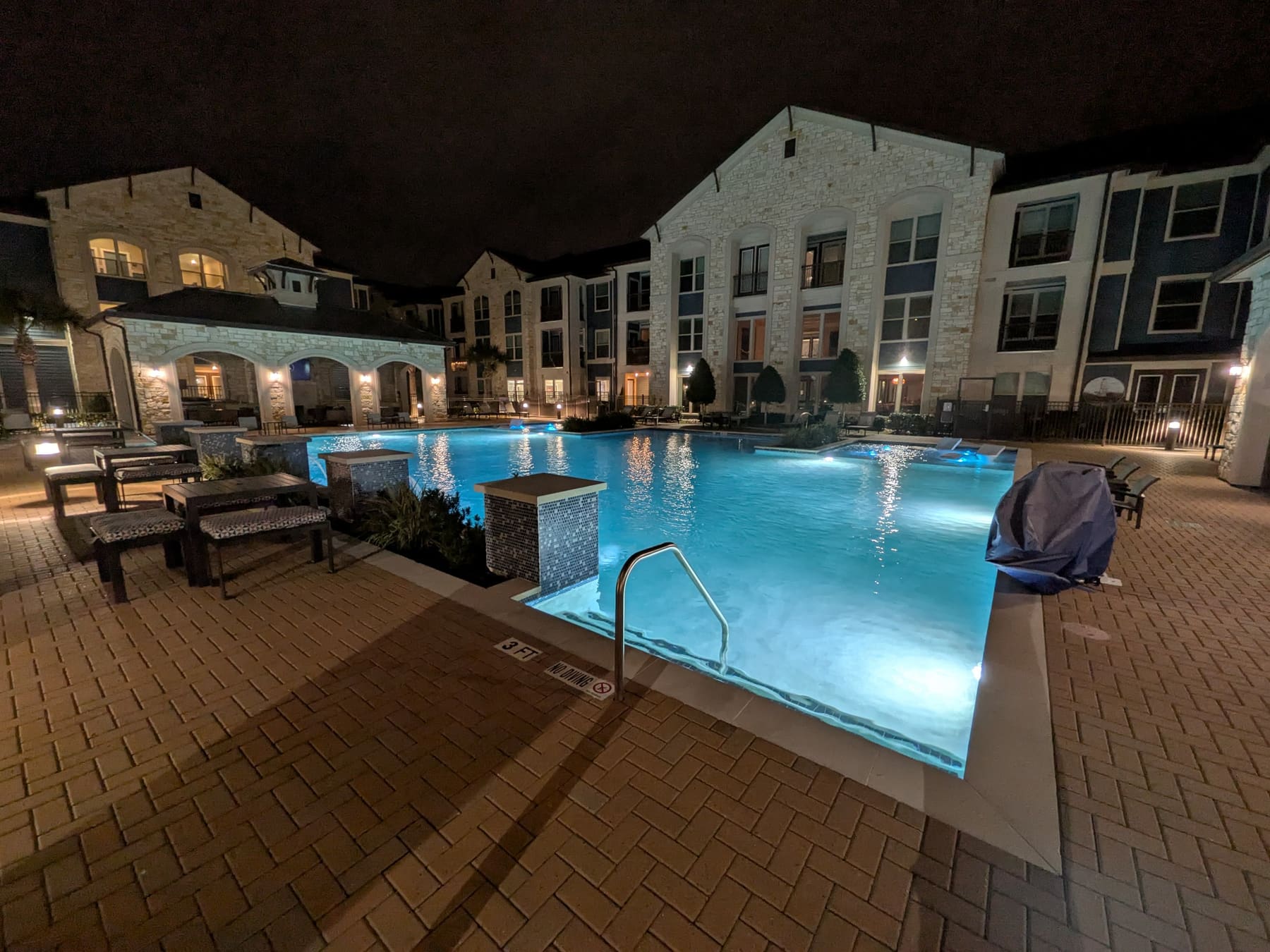 HOA courtyard pool maintained by Pelagic Pools
